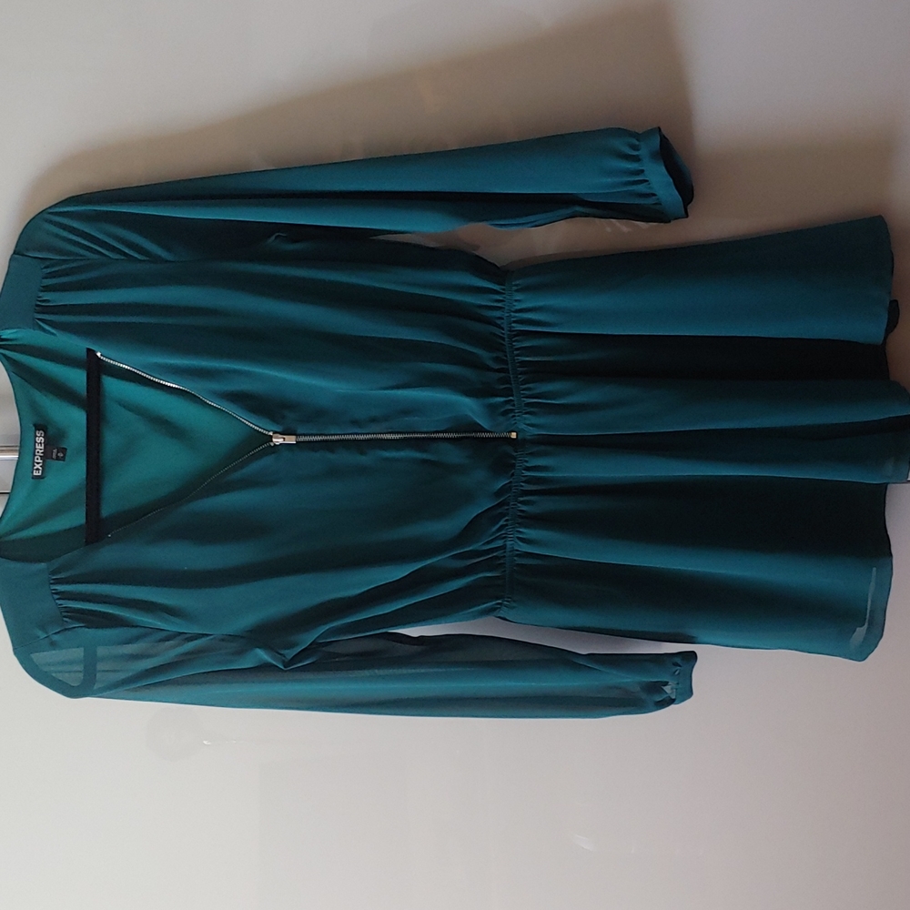 Express Sexy Emerald Romper Medium